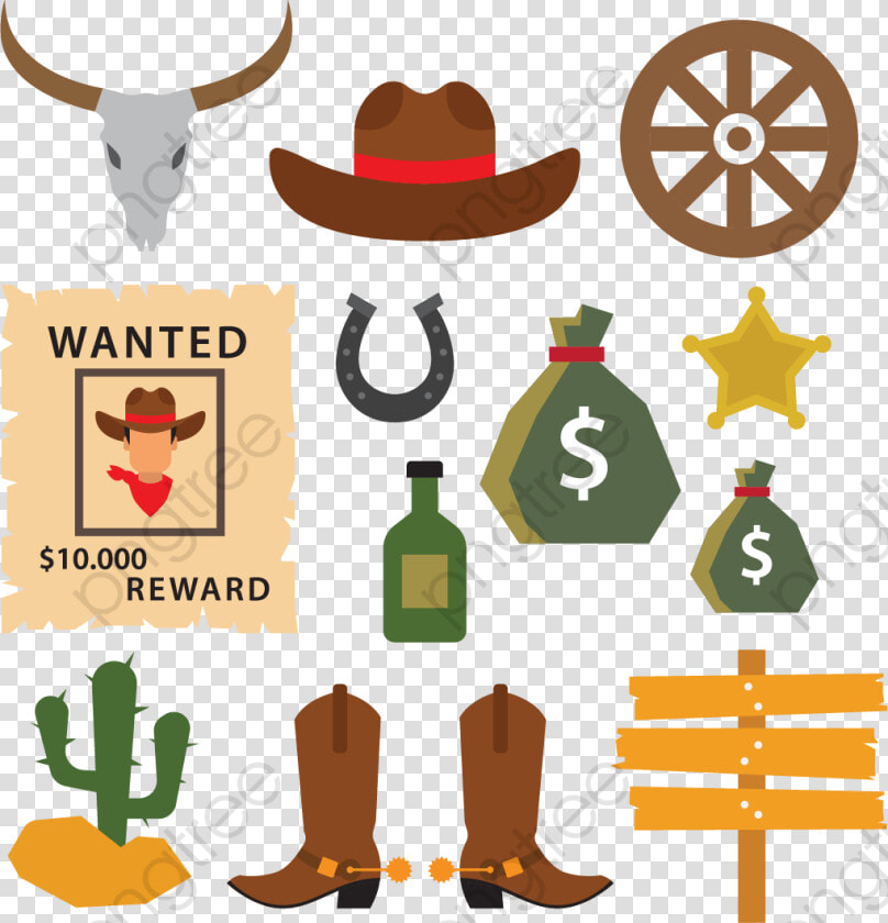 Transparent Cowgirl Boots Clipart   Cosas Del Viejo Oeste  HD Png DownloadTransparent PNG