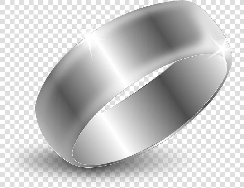 Anillo  De La Boda  Plata  Joyería  Compromiso   Silver Ring Clipart  HD Png DownloadTransparent PNG