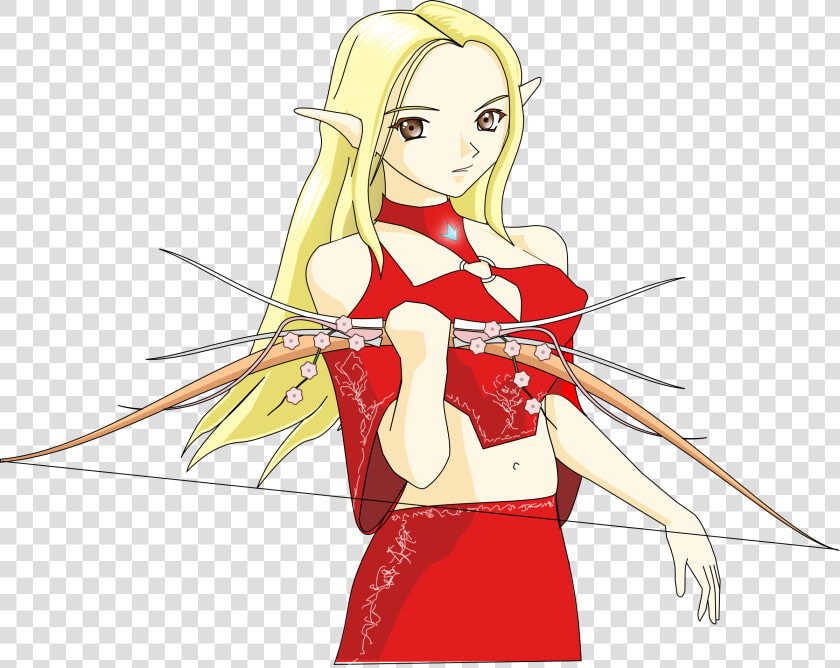 Banshee Elven Archer Clip Arts   Fantasy Elf Clip Art  HD Png DownloadTransparent PNG