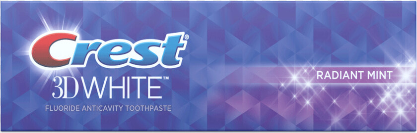 Crest 3d White Radiant Mint Toothpaste  HD Png DownloadTransparent PNG