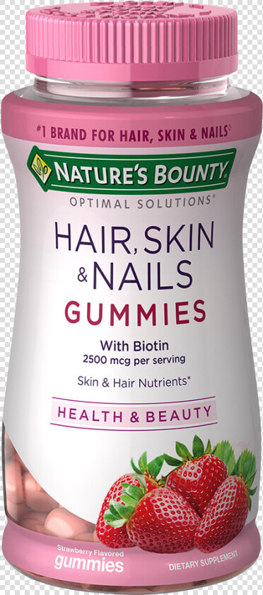 Hair  Skin  amp  Nails   Hair Skin Nails Gummies  HD Png DownloadTransparent PNG