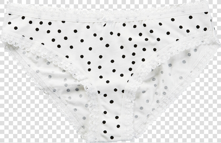  bikini Slip White   Black Dots   Panties  HD Png DownloadTransparent PNG