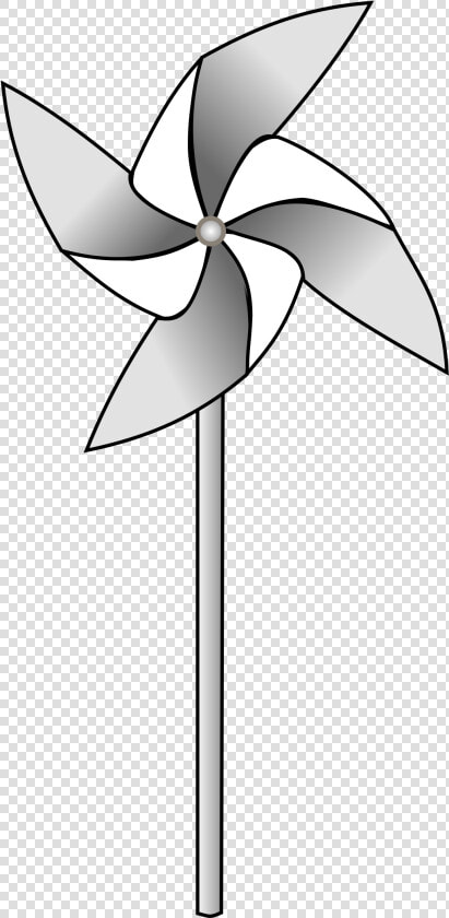 Toy  Wheel  Wind   Pinwheel Black And White  HD Png DownloadTransparent PNG