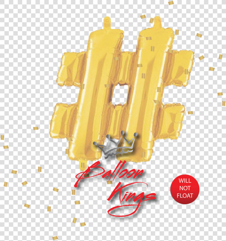 14in Gold Symbol Hashtag 14in Gold Symbol Hashtag   Hashtag Balloon Png  Transparent PngTransparent PNG