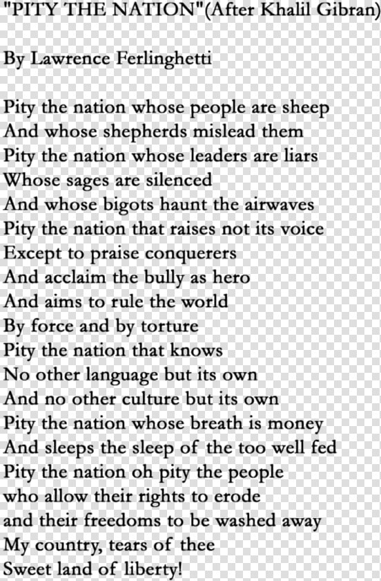 Pity The Nation After Kahlil Gibran  HD Png DownloadTransparent PNG