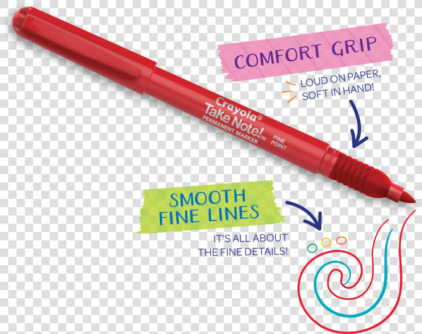 Crayola Take Note Permanent Marker   Paper  HD Png DownloadTransparent PNG