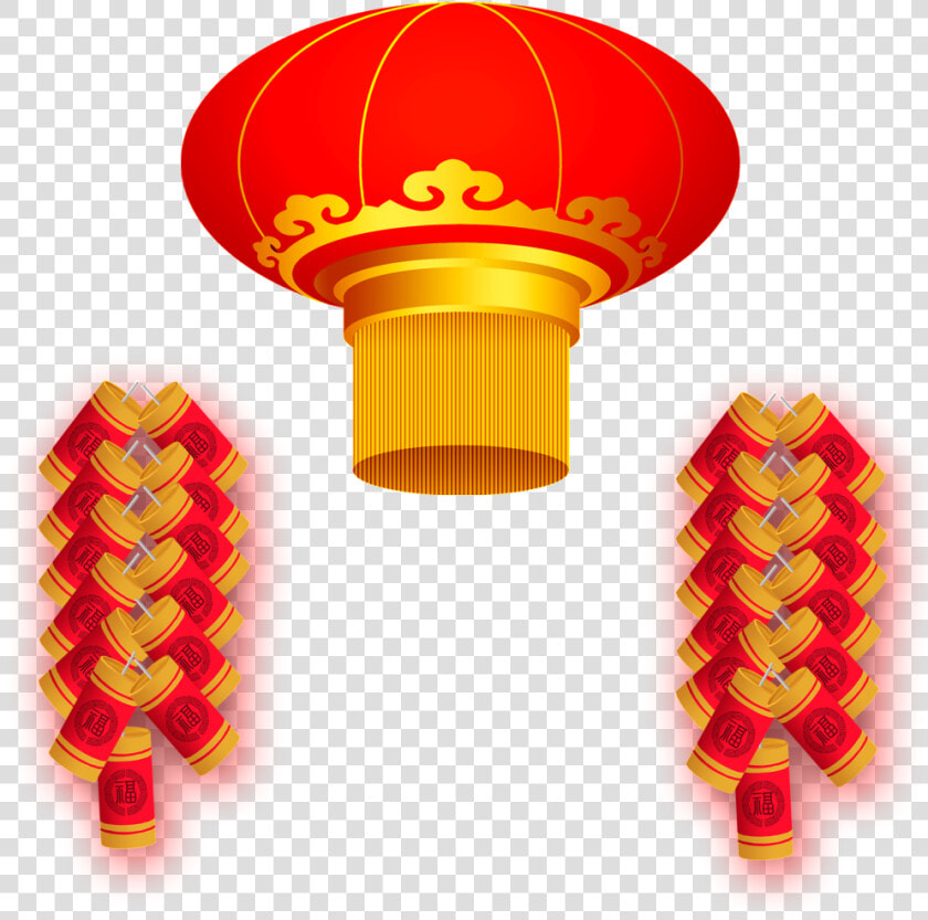 Cartoon Decoration Vector About Red  Lanterns  Firecrackers    Mid autumn Festival  HD Png DownloadTransparent PNG