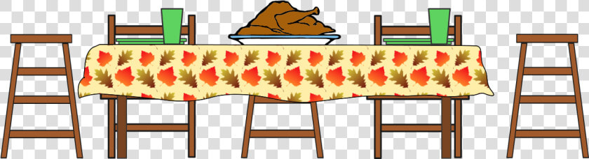 Turkey Dinner Clipart Picture Free   Free Clip Art Thanksgiving Table  HD Png DownloadTransparent PNG