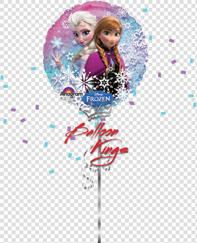 Elsa  amp  Anna Round   Elsa And Anna Balloon  HD Png DownloadTransparent PNG