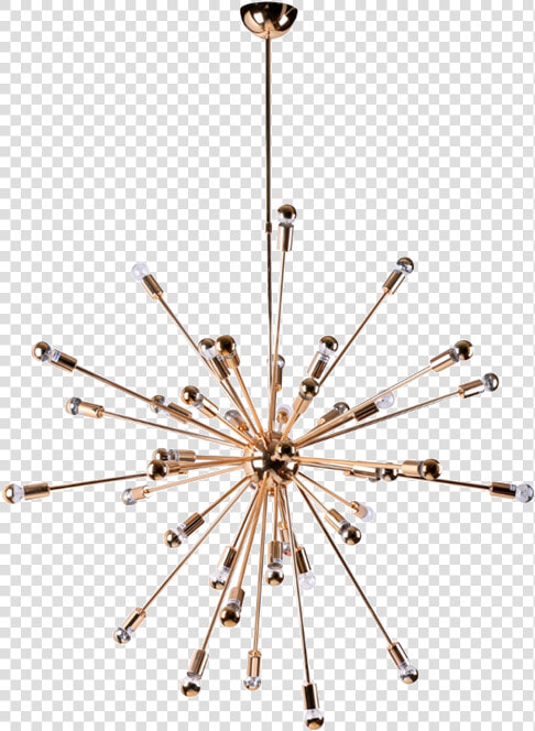 Gold Chandelier Png   Sputnik Gold  Transparent PngTransparent PNG