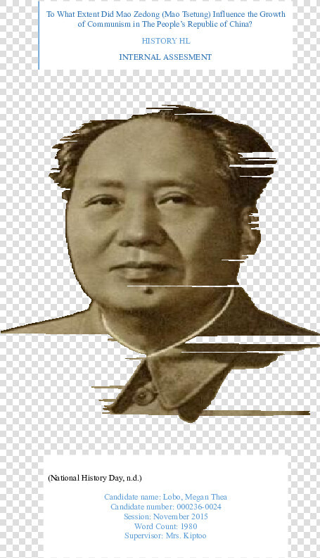 Mao Tse Tung  HD Png DownloadTransparent PNG