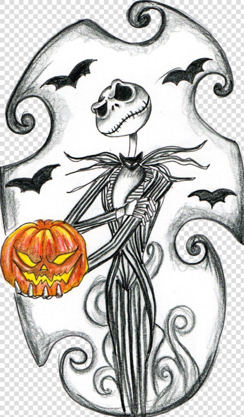 The Nightmare Before Christmas Clipart   Jack Skellington Drawing Pumpkin  HD Png DownloadTransparent PNG