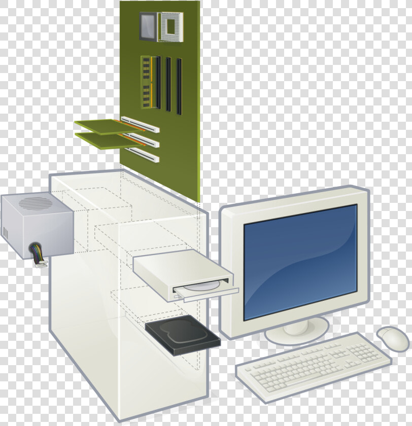 Diagram Of Hardware Components Of A Computer  HD Png DownloadTransparent PNG