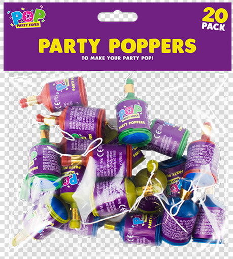 Party Poppers   20 Pack   Birthday Candle  HD Png DownloadTransparent PNG