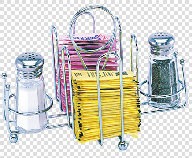 Salt  Pepper And Sugar Packet Wire Holder   Condiment  HD Png DownloadTransparent PNG