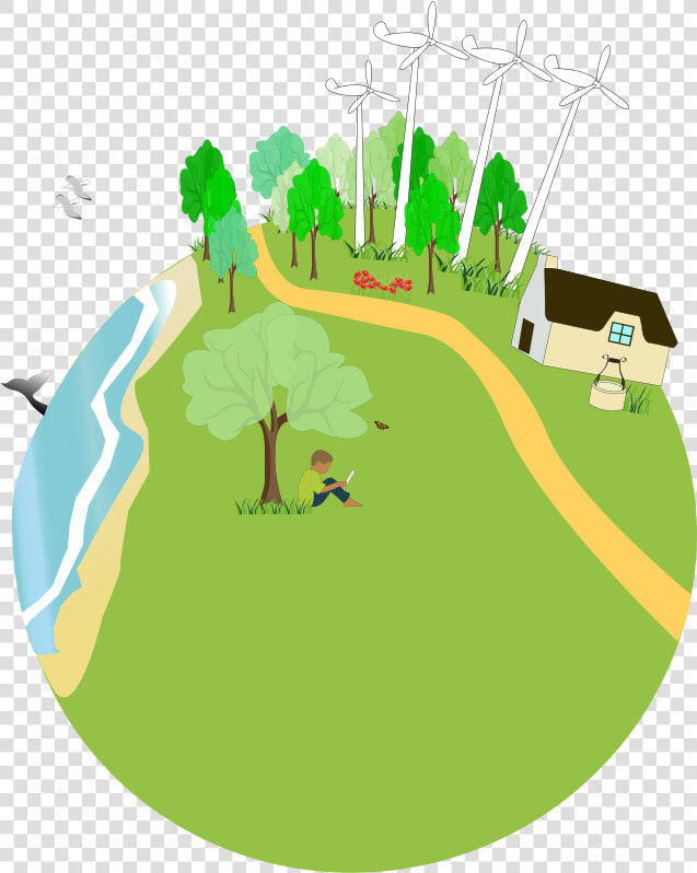 Creation Clipart Mother Earth   Go Green Poster The Earth  HD Png DownloadTransparent PNG