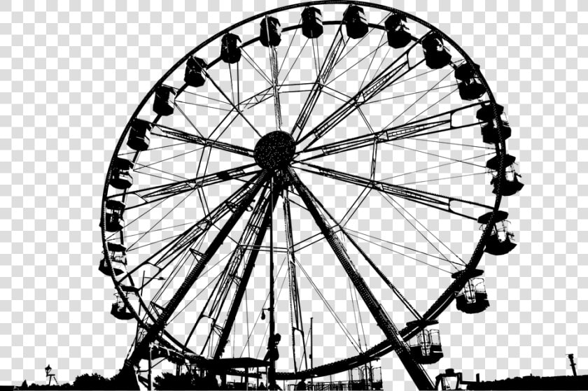 Ferris Wheel  Amusement Park  Silhouette  Amusement  HD Png DownloadTransparent PNG