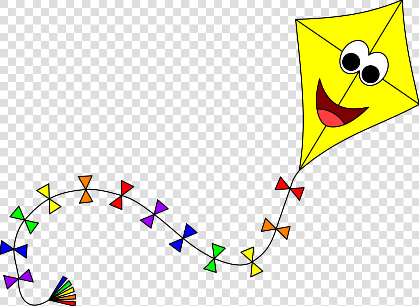 Yellow Kite With Face Clip Arts   Kite Clipart  HD Png DownloadTransparent PNG