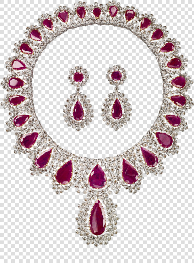 Buccellati   Necklaces   Regina Set   Necklaces   Collier Diamanti E Rubini  HD Png DownloadTransparent PNG