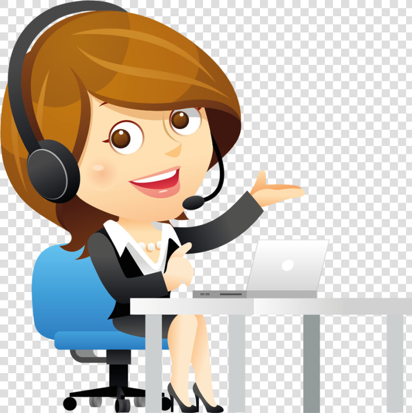 Graphic Stock Partners Hosted Telephony Introducer   Telephone Operator Cartoon  HD Png DownloadTransparent PNG