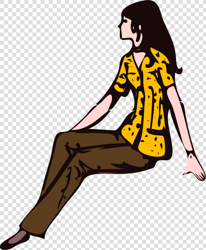 Transparent Sitting Clipart   Sitting Woman Clipart  HD Png DownloadTransparent PNG