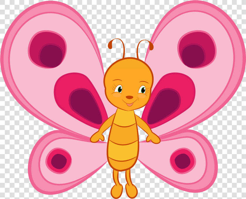 Butterfly pink arthropod   Cute Butterfly Clipart  HD Png DownloadTransparent PNG