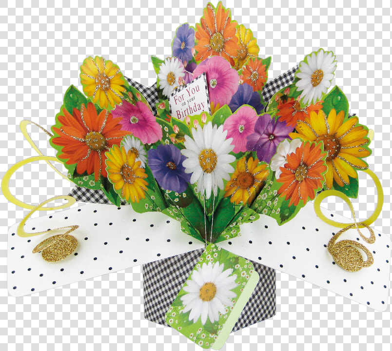 Birthday Flowers Pop up Greeting Card   Tarjeta De Cumpleaños De Naturaleza  HD Png DownloadTransparent PNG