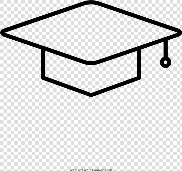 Mortar Board Coloring Page   Icon Date Graduate  HD Png DownloadTransparent PNG