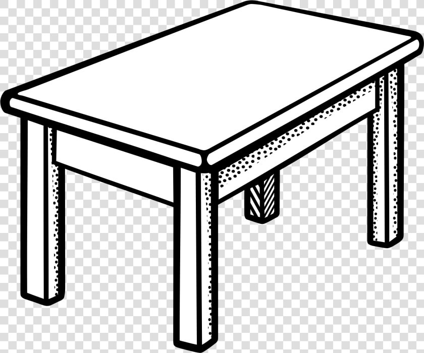 Table Clipart Black And White Png   Table Black And White  Transparent PngTransparent PNG