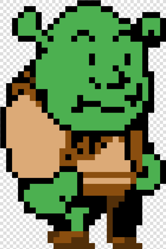 Transparent Shrek Face Png   Shrek Pixel Art Maker  Png DownloadTransparent PNG