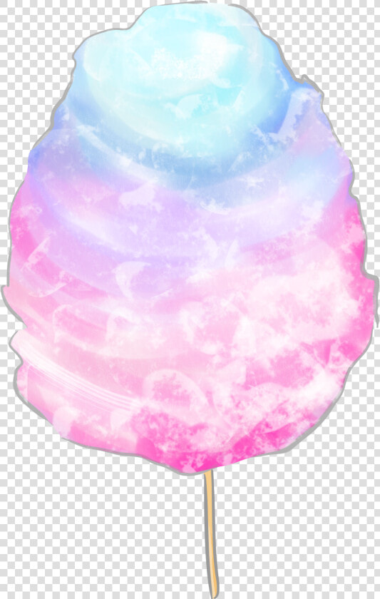  cottoncandy  candyfloss  carnival  fairground  lollipop   Cotton Candy  HD Png DownloadTransparent PNG