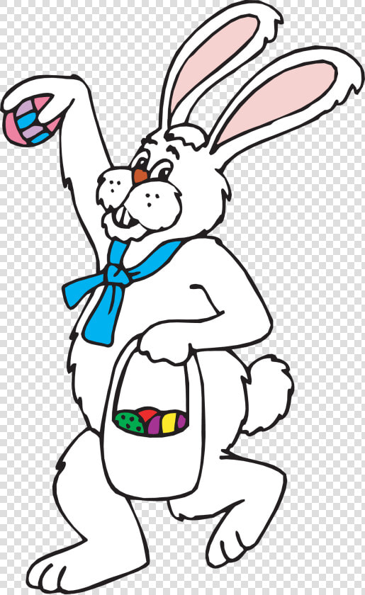 Easter Bunny Clipart Black And White Free Easter Clip   Tall Easter Bunny Clipart  HD Png DownloadTransparent PNG