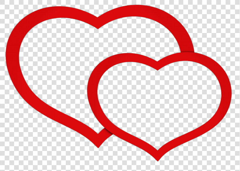 Red Heart Clipart Transparent Background   Double Heart Images Png  Png DownloadTransparent PNG