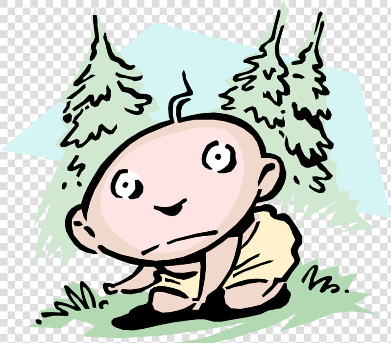 Vector Illustration Of Babe In The Woods Idiom Baby   Babe In The Woods Idiom  HD Png DownloadTransparent PNG