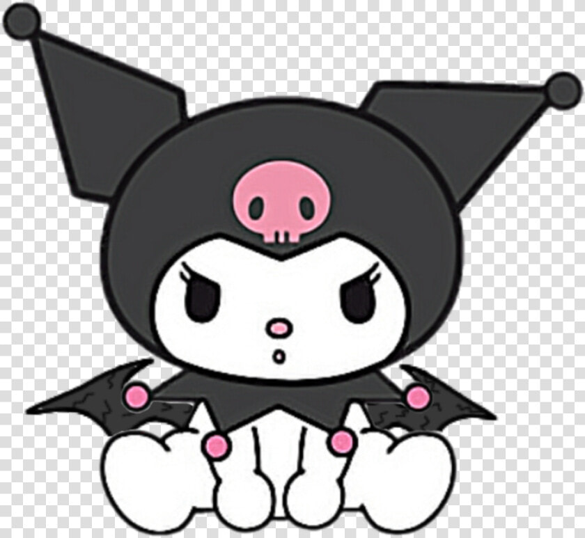 Black  Grunge  And Kawaii Image   Transparent Kuromi Sanrio  HD Png DownloadTransparent PNG