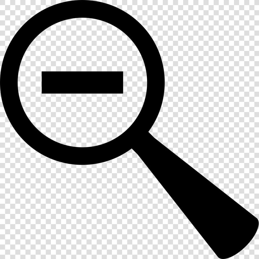 Zoom Out Magnifier Symbol With Minus Sign Inside   Magnifying Glass With Exclamation Mark  HD Png DownloadTransparent PNG