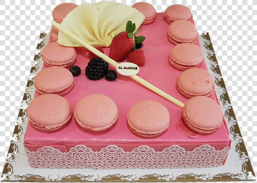 Strawberry Macaron Cake  HD Png DownloadTransparent PNG