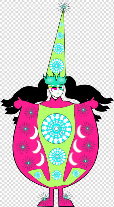 Clown Wearing Large Dress And Long Hat   Clown  HD Png DownloadTransparent PNG