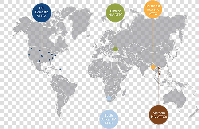 This Image Shows The Different Attcs In The World   India In World Map Vector  HD Png DownloadTransparent PNG