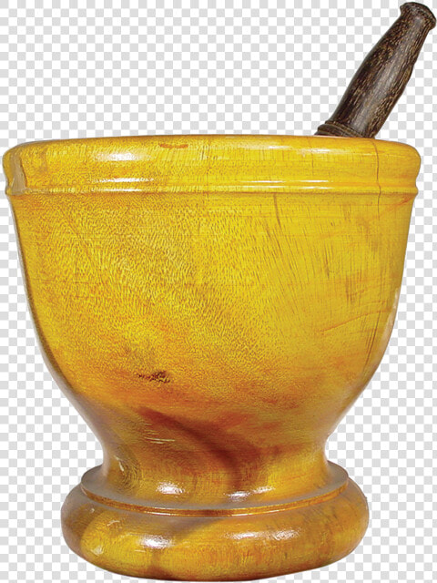 Wood Mortar W pestle   Ceramic  HD Png DownloadTransparent PNG