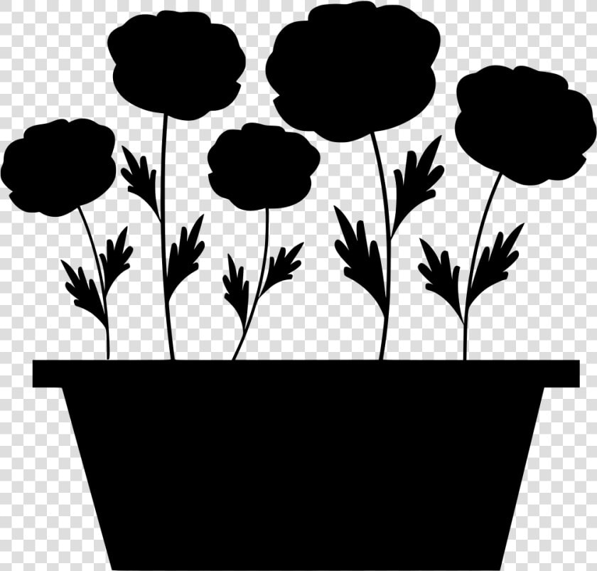 Flower Pot Vector Png Clipart   Png Download   Plants In Pot Clipart  Transparent PngTransparent PNG