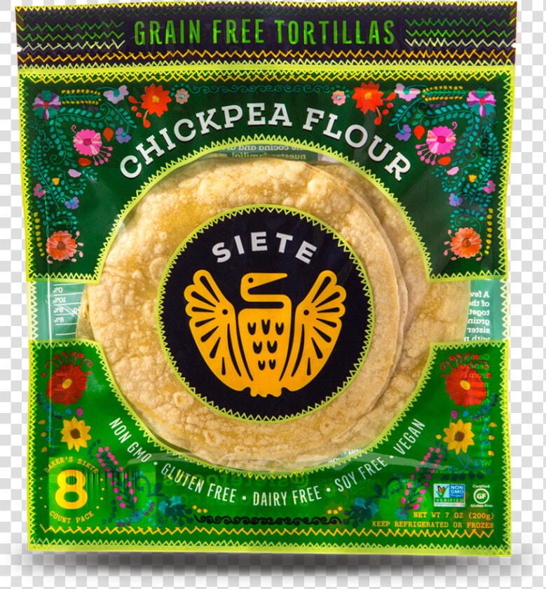 Chickpea Flour Tortillas   Siete Foods Tortillas  HD Png DownloadTransparent PNG