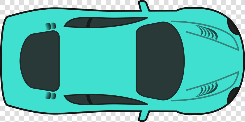 Turquois Racing Car   Race Car Top Down Clipart  HD Png DownloadTransparent PNG