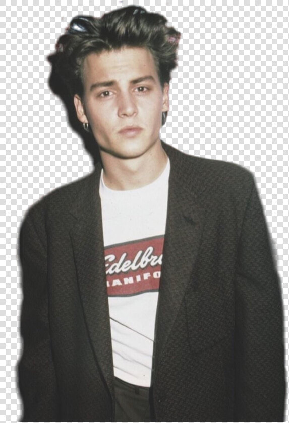  johnnydepp  johnny  cutout  guy boy  young  youngjohnnydepp   Johnny Depp Style 90s  HD Png DownloadTransparent PNG