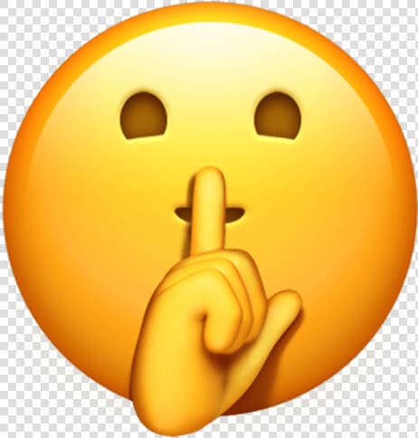 Emoji Transparent Check Out The New Ios 1 Emoji For   Shh Emoji Png  Png DownloadTransparent PNG