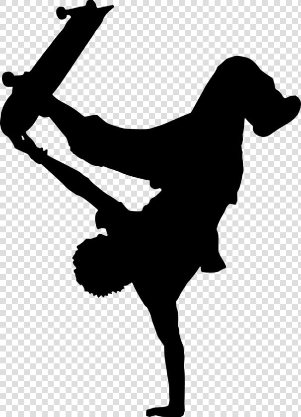 Handstand  Skateboard  Silhouette  Balance  Acrobatic   Hip Hop Dance Png  Transparent PngTransparent PNG