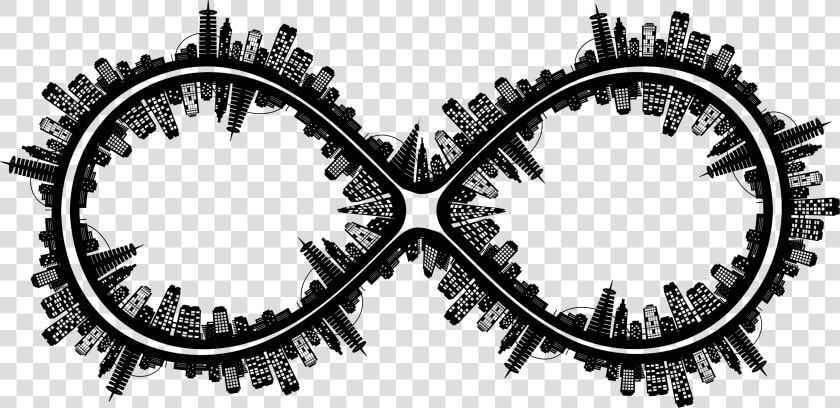 City Skyline Ii Infinity Clip Arts   Infinity Sign Vector Png  Transparent PngTransparent PNG