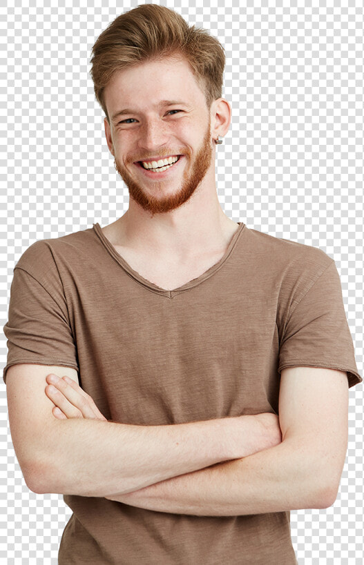 Transparent Young Adults Png   Homem Bracos Cruzados Sorrindo  Png DownloadTransparent PNG