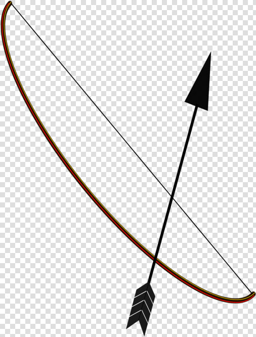 Triangle bow And Arrow leaf   Amerindian Bow And Arrow  HD Png DownloadTransparent PNG