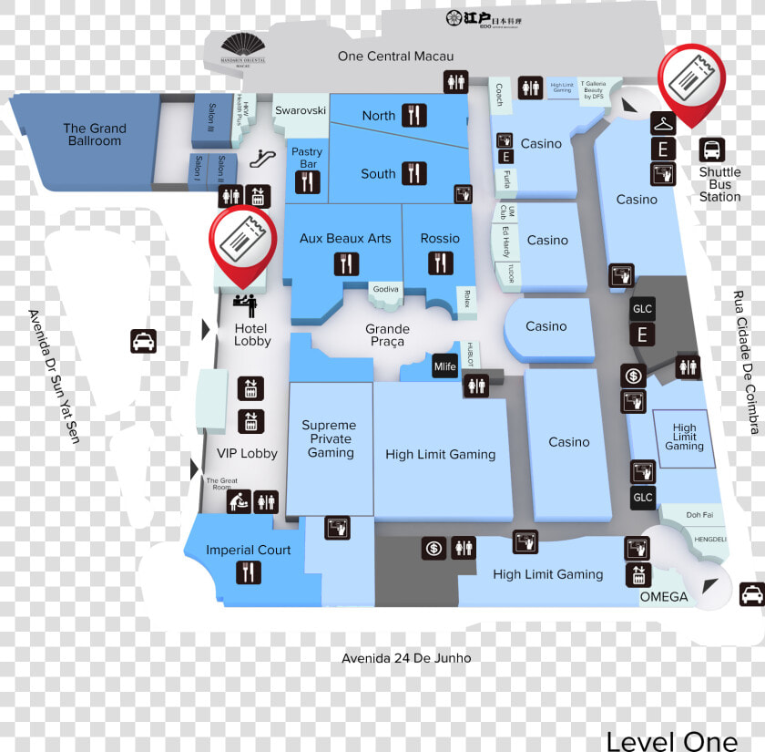 Mgm Macau Property Map  HD Png DownloadTransparent PNG